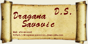 Dragana Savović vizit kartica